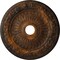 Ekena Millwork Bellona Ceiling Medallion (Fits Canopies up to 3 5/8"), 23 5/8"OD x 3 5/8"ID x 1 1/8"P, Rust CM23BERUS - alternate 1